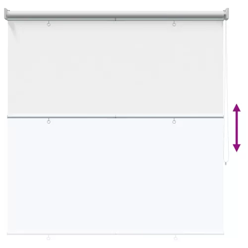  Roletta UV védelemmel Fehér 100 x 230 cm Poliészter