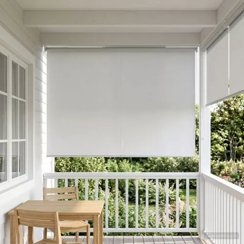  Roletta UV védelemmel Fehér 160 x 230 cm Poliészter