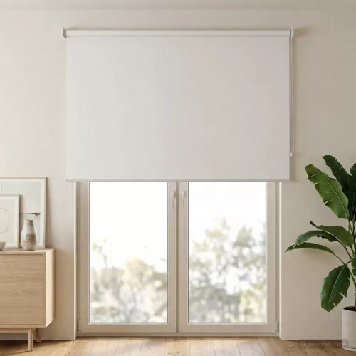  Roletta UV védelemmel Fehér 180 x 230 cm Poliészter