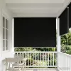  Roletta UV védelemmel Fekete 120 x 140 cm Poliészter