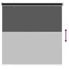  Roletta UV védelemmel Fekete 120 x 140 cm Poliészter
