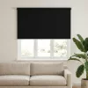  Roletta UV védelemmel Fekete 160 x 140 cm Poliészter