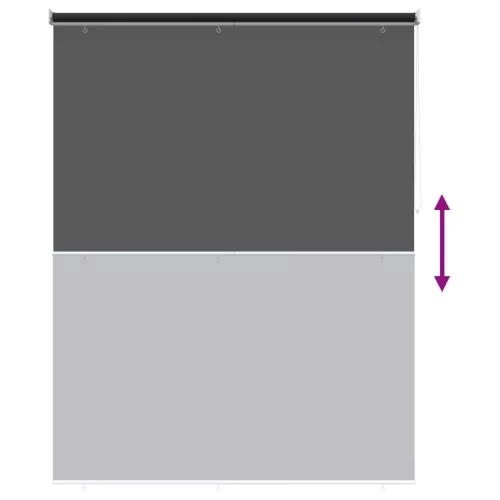  Roletta UV védelemmel Fekete 180 x 140 cm Poliészter