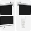  Roletta UV védelemmel Fekete 200 x 140 cm Poliészter
