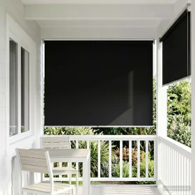  Roletta UV védelemmel Fekete 120 x 230 cm Poliészter
