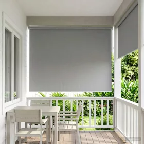    Roletta UV védelemmel Világosszürke 100 x 230 cm Poliészter