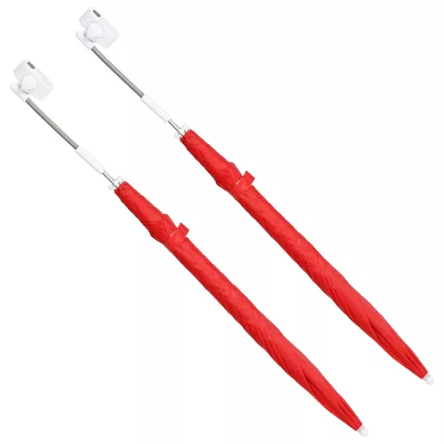  Csipeszes napernyő 2 pcs Tűz téglavörös Ø 105 x 86 cm