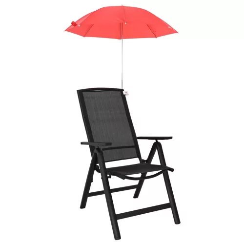  Csipeszes napernyő 2 pcs Tűz téglavörös Ø 105 x 86 cm