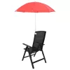  Csipeszes napernyő 2 pcs Tűz téglavörös Ø 105 x 86 cm
