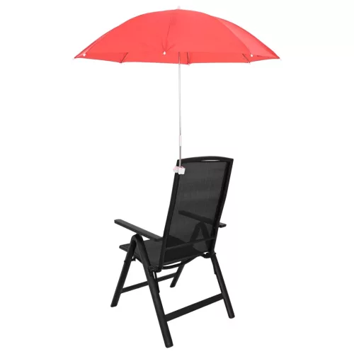  Csipeszes napernyő 2 pcs Tűz téglavörös Ø 105 x 86 cm
