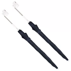    Csipeszes napernyő 2 pcs Sötétkék Ø 105 x 86 cm 170T poliészter