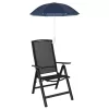  Csipeszes napernyő 2 pcs Sötétkék Ø 105 x 86 cm 170T poliészter