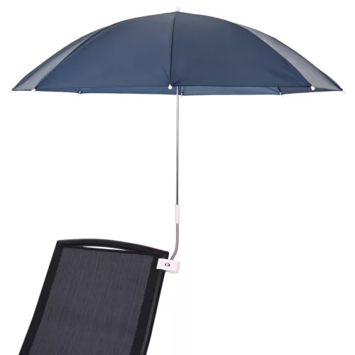  Csipeszes napernyő 2 pcs Sötétkék Ø 105 x 86 cm 170T poliészter