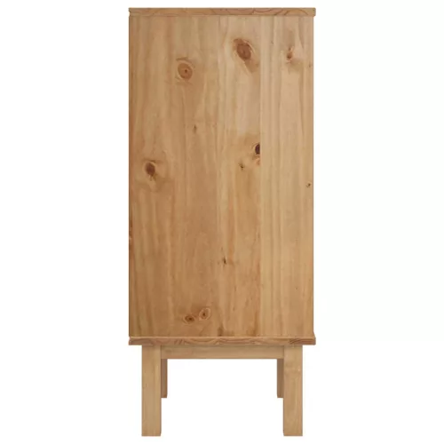  Fiókos szekrény OTTA Fekete 45 x 39 x 90 cm Tömör Fenyőfa