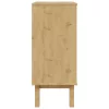  Fiókos szekrény OTTA Fekete 76,5 x 39,5 x 90 cm Tömör Fenyőfa