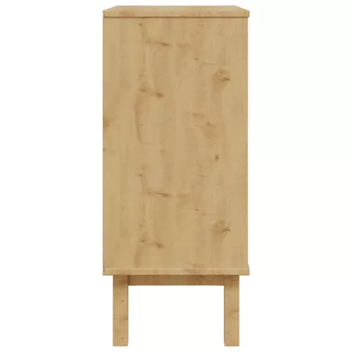  Fiókos szekrény OTTA Fekete 76,5 x 39,5 x 90 cm Tömör Fenyőfa