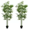  Műbambusz fa 2 pcs Zöld 45 x 18 x 175 cm Szövet és Bambusz