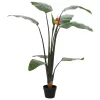  Mű Strelitzia Növény Zöld 70 x 18 x 155 cm Szövet és PE