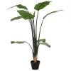  Mű Strelitzia Növény Zöld 70 x 18 x 155 cm Szövet és PE