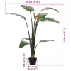  Mű Strelitzia Növény Zöld 70 x 18 x 155 cm Szövet és PE