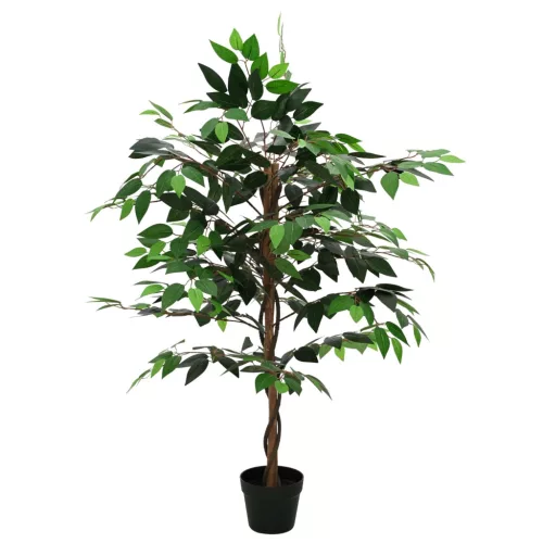 Mű Ficus Növény Zöld 90 x 16 x 110 cm Szövet és fa