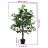  Mű Ficus Növény Zöld 90 x 16 x 110 cm Szövet és fa