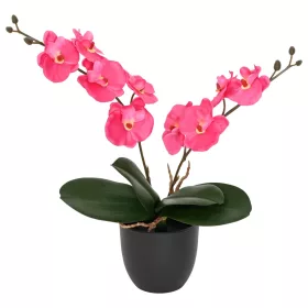  Mesterséges Orchidea Növény Piros 36 x 10 x 30 cm
