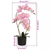  Mesterséges orchidea növény cserépben Rózsaszín 45 x 15 x 65 cm