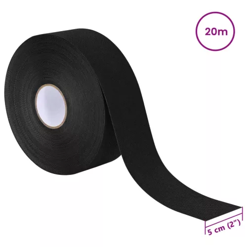  Öntapadó műfű szalag Fekete 5 cm x 20 m Nemes szövet