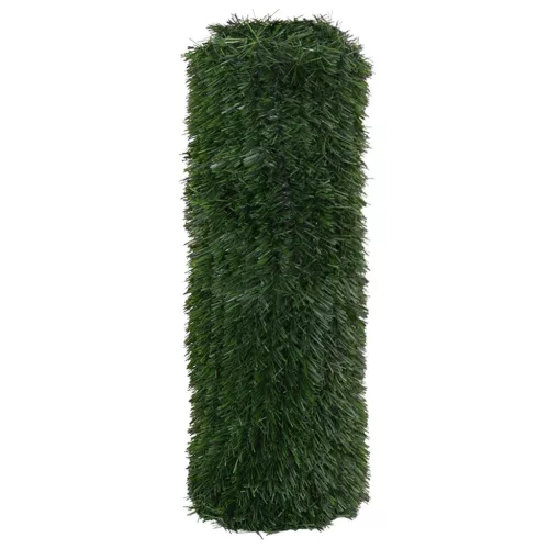  Műanyag Kerítés Sötétzöld 1 x 6 m PVC és Acél
