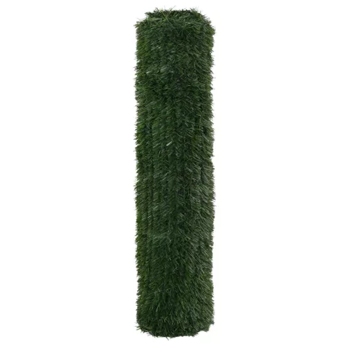  Műanyag Kerítés Sötétzöld 1,5 x 3 m PVC és Acél