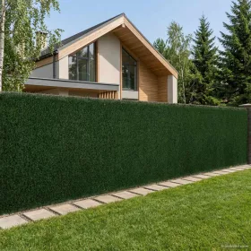  Műanyag Kerítés Sötétzöld 1,5 x 5 m PVC és Acél