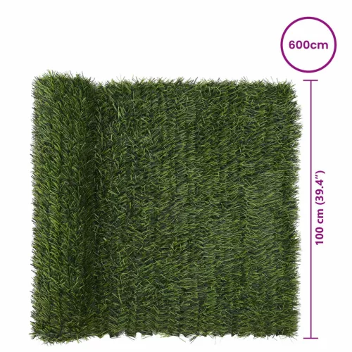  Műanyag Kerítés Világos zöld 1 x 6 m PVC és Acél