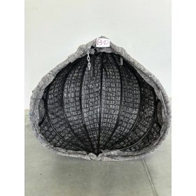 Dm kétszemélyes fekete függőfotel