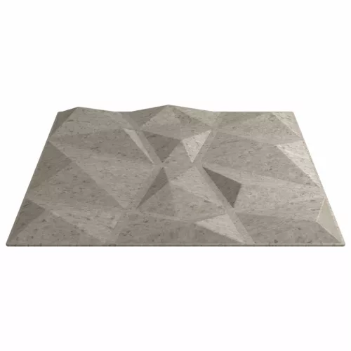  Fali panelek 24 pcs Beton Szürke 50 x 50 cm XPS Hab