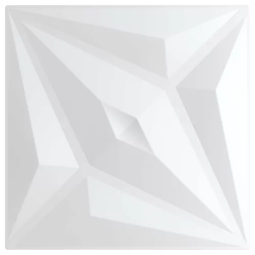  Fali panelek Csillag 24 pcs Fehér Csillag 50 x 50 cm XPS Hab