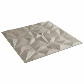  Fali panelek 12 pcs Ametiszt Beton 50 x 50 cm XPS Hab