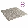  Fali panelek 24 pcs Ametiszt Beton 50 x 50 cm XPS Hab