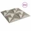  Fali panelek 12 pcs Origami Beton 50 x 50 cm XPS Hab