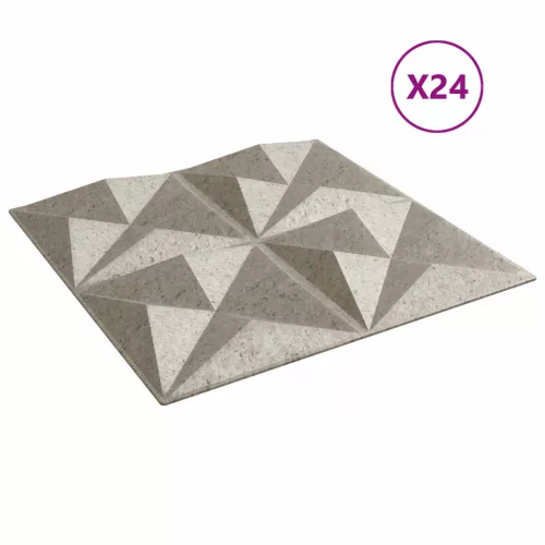  Fali panelek 24 pcs Origami Beton 50 x 50 cm XPS Hab