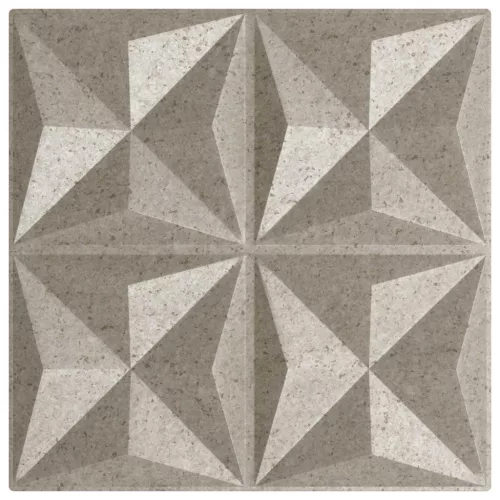  Fali panelek 24 pcs Origami Beton 50 x 50 cm XPS Hab