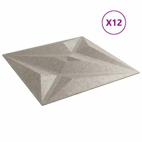  Fali panelek Csillag 12 pcs Csillag Beton 50 x 50 cm XPS Hab