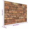  Fali panelek 10 pcs Barna és fehér 100 x 50 cm EPS Hab