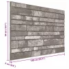  Fali panelek 10 pcs Sötétszürke 100 x 50 cm EPS Hab