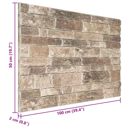  Fali panelek 10 pcs Sokszínű 100 x 50 cm EPS Hab