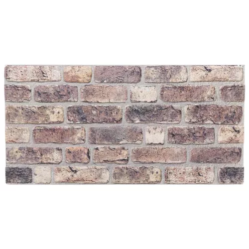  Fali panelek 10 pcs Sötét Barna 100 x 50 cm EPS Hab