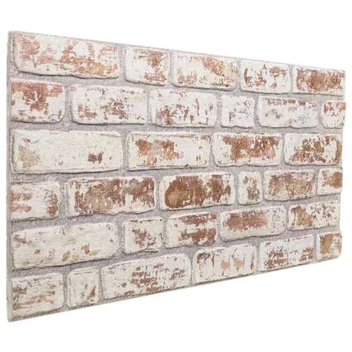  Fali panelek 10 pcs Piros és Fehér 100 x 50 cm EPS Hab