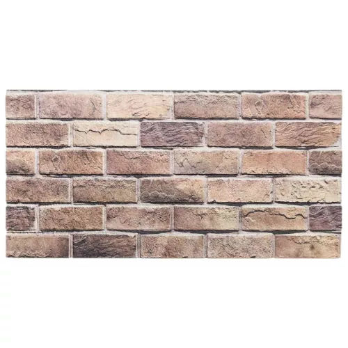  Fali panelek 10 pcs Barna és Szürke 100 x 50 cm EPS Hab