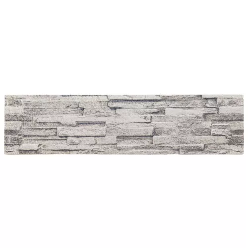  Fali panelek 10 pcs Világosszürke 100 x 25 cm EPS Hab