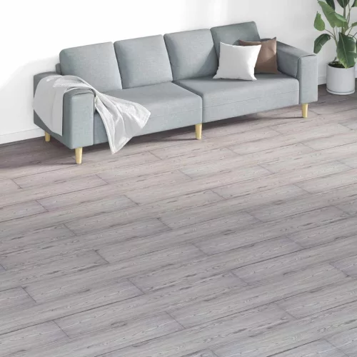  Padlódeszkák 18 pcs Sötétszürke 5,26 m² PVC